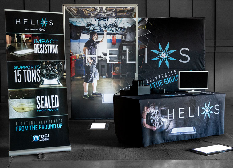 Helios Tradeshow booth