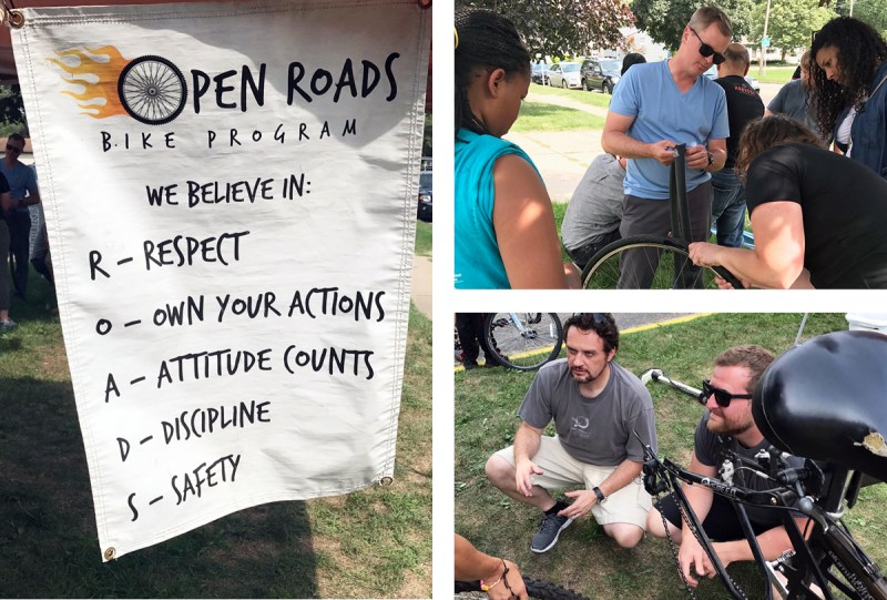 Open Roads – Community Service – Bicycle Fixapalooza Open Roads