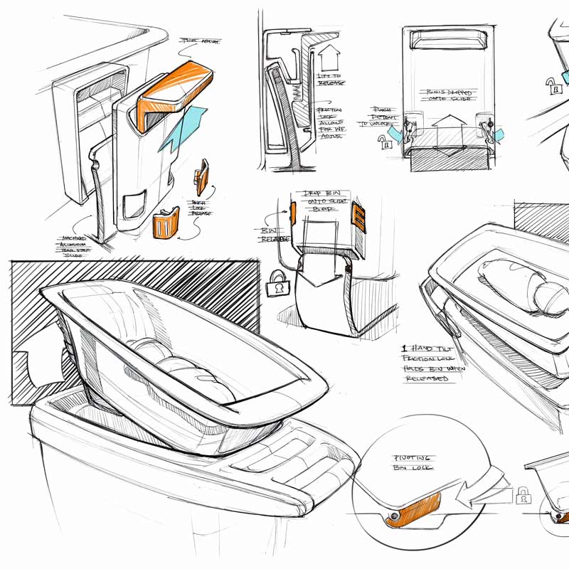 Nara Bassinet Sketch Concepts