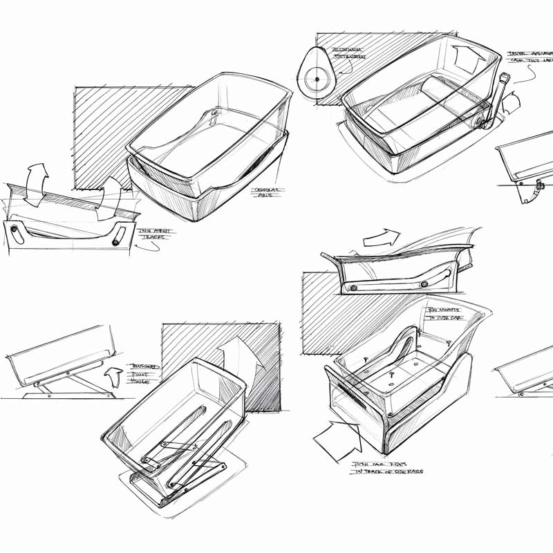 Nara Bassinet Sketch Concepts